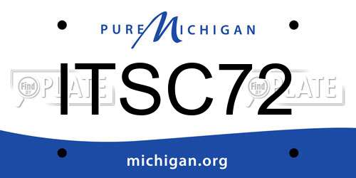 ITSC72 Michigan License Plate