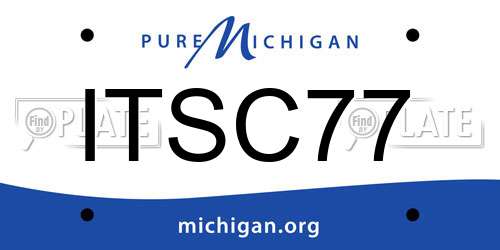 ITSC77 Michigan License Plate