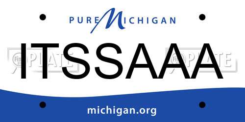 ITSSAAA Michigan License Plate