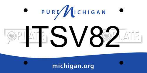 ITSV82 Michigan License Plate