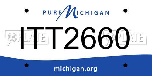 ITT2660 Michigan License Plate