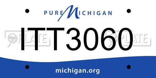 ITT3060 Michigan License Plate