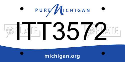 ITT3572 Michigan License Plate