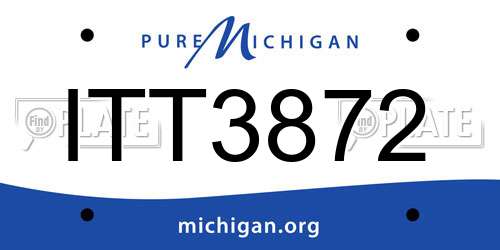ITT3872 Michigan License Plate