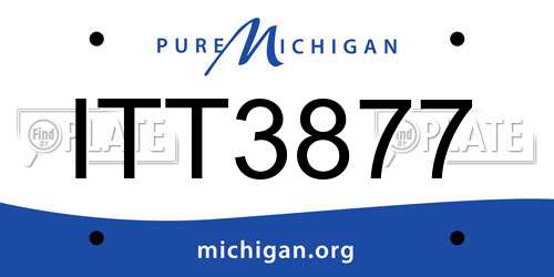 ITT3877 Michigan License Plate
