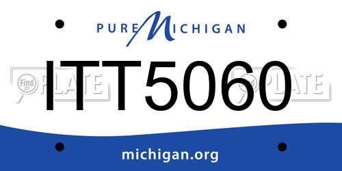 ITT5060 Michigan License Plate