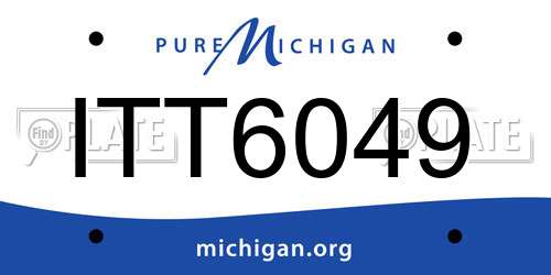 ITT6049 Michigan License Plate