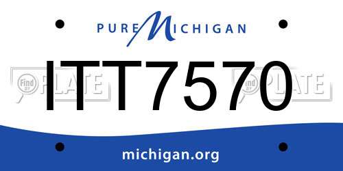 ITT7570 Michigan License Plate