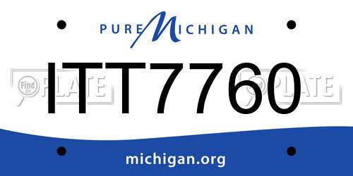 ITT7760 Michigan License Plate