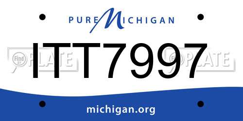 ITT7997 Michigan License Plate