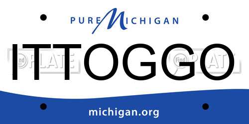 ITTOGGO Michigan License Plate