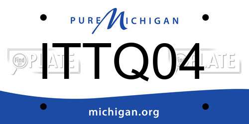ITTQ04 Michigan License Plate