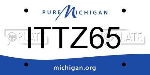 ITTZ65 Michigan License Plate