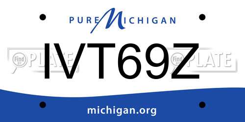 IVT69Z Michigan License Plate