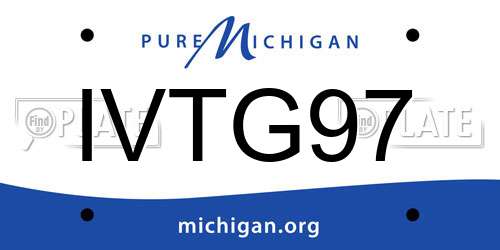 IVTG97 Michigan License Plate