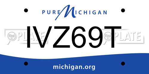 IVZ69T Michigan License Plate