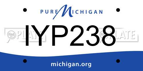 IYP238 Michigan License Plate
