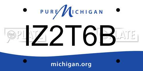 IZ2T6B Michigan License Plate
