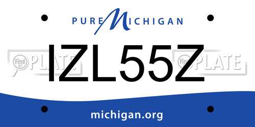 IZL55Z Michigan License Plate