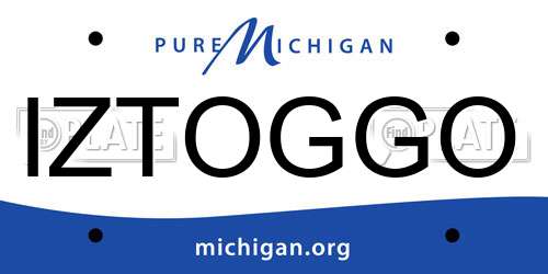 IZTOGGO Michigan License Plate
