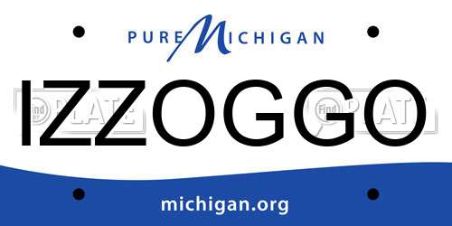 IZZOGGO Michigan License Plate