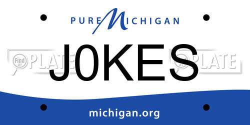 J0KES Michigan License Plate