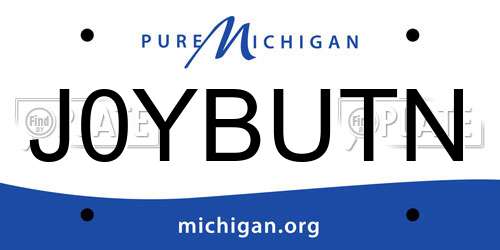 J0YBUTN Michigan License Plate