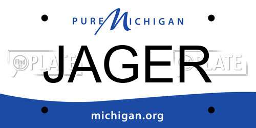 JAGER Michigan License Plate