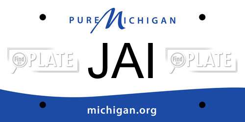 JAI Michigan License Plate