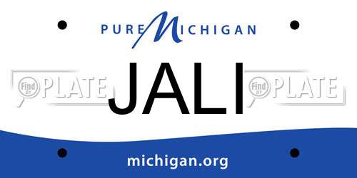 JALI Michigan License Plate
