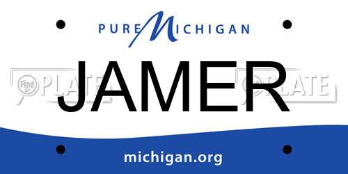 JAMER Michigan License Plate
