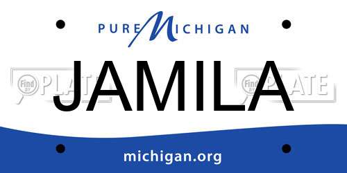 JAMILA Michigan License Plate