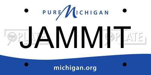 JAMMIT Michigan License Plate