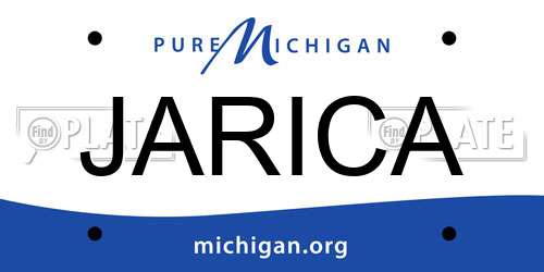 JARICA Michigan License Plate
