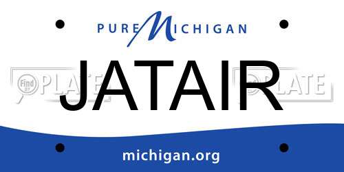 JATAIR Michigan License Plate
