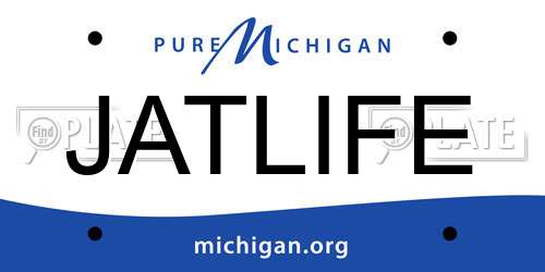 JATLIFE Michigan License Plate
