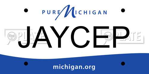 JAYCEP Michigan License Plate