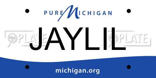 JAYLIL Michigan License Plate