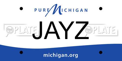 JAYZ Michigan License Plate