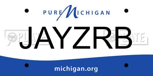 JAYZRB Michigan License Plate