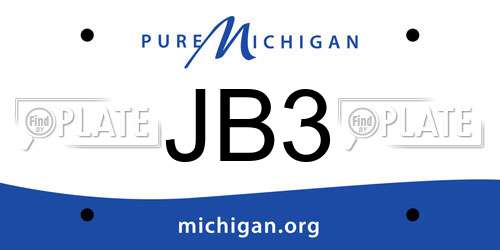 JB3 Michigan License Plate