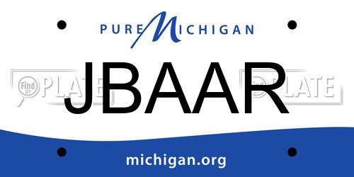 JBAAR Michigan License Plate
