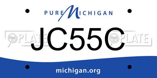 JC55C Michigan License Plate