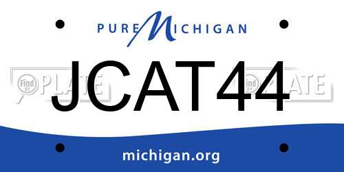 JCAT44 Michigan License Plate