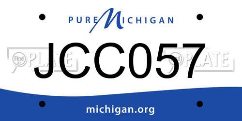 JCC057 Michigan License Plate