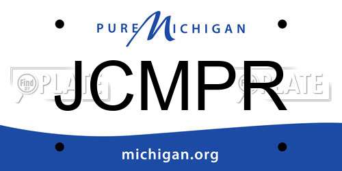 JCMPR Michigan License Plate