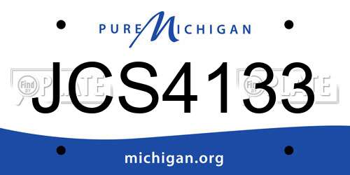 JCS4133 Michigan License Plate