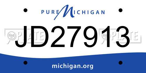 JD27913 Michigan License Plate