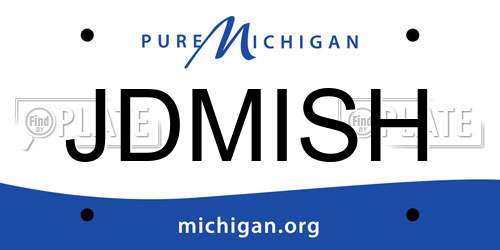 JDMISH Michigan License Plate