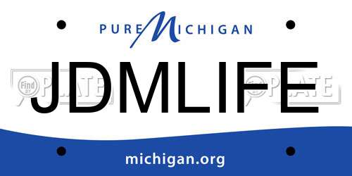 JDMLIFE Michigan License Plate